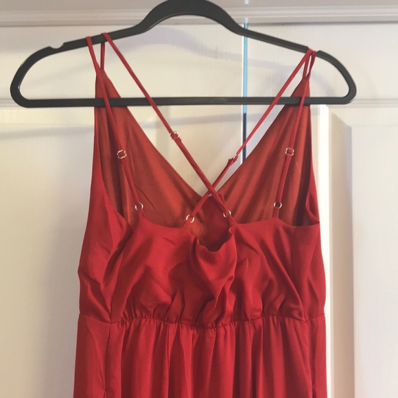 SALE *BUY2/GET1* Rust color button up Midi Vici dress - Picture 5 of 8